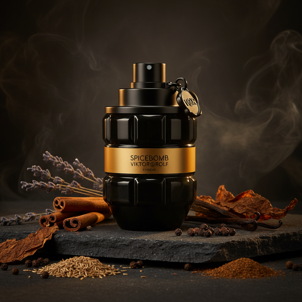 Viktor&Rolf Spicebomb Extreme - savu taustalla